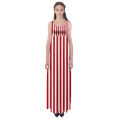 Red Stripes Empire Waist Maxi Dress by jumpercat