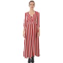 Red Stripes Button Up Boho Maxi Dress View1