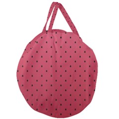 Watermelon Minimal Pattern Giant Round Zipper Tote by jumpercat