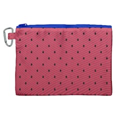 Watermelon Minimal Pattern Canvas Cosmetic Bag (xl) by jumpercat