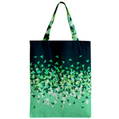 Green Disintegrate Zipper Classic Tote Bag by jumpercat