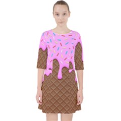 Chocolate And Strawberry Icecream Pocket Dress by jumpercat