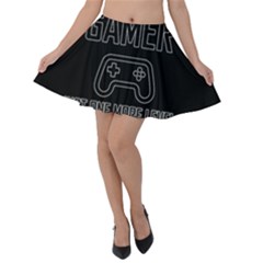 Gamer Velvet Skater Skirt by Valentinaart