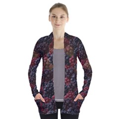 Blackberry Open Front Pocket Cardigan by Chihuahua