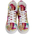 Art Detail Abstract Painting Wax Women s Hi-Top Skate Sneakers View1