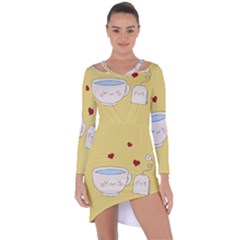 Cute Tea Asymmetric Cut-out Shift Dress by Valentinaart