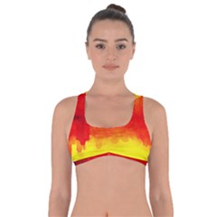 Sun Rise,city,modern Art Got No Strings Sports Bra by NouveauDesign