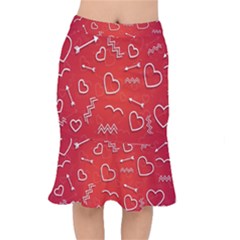 Background Valentine S Day Love Mermaid Skirt by Nexatart