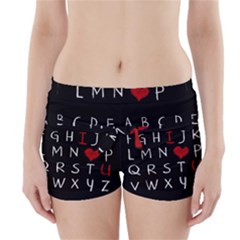 Love Alphabet Boyleg Bikini Wrap Bottoms by Valentinaart