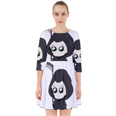 Cute Grim Reaper Smock Dress by Valentinaart