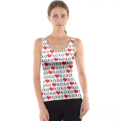 Xoxo Valentines Day Pattern Tank Top by Valentinaart