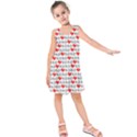 XOXO Valentines day pattern Kids  Sleeveless Dress View1