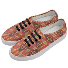 Geometric Extravaganza Pattern Women s Classic Low Top Sneakers by linceazul