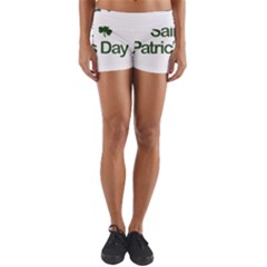  St  Patricks Day  Yoga Shorts by Valentinaart