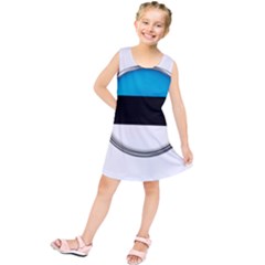 Estonia Country Flag Countries Kids  Tunic Dress by Nexatart