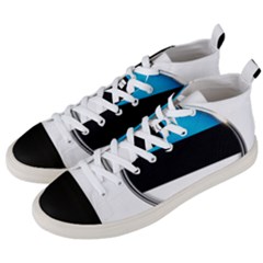 Estonia Country Flag Countries Men s Mid-top Canvas Sneakers by Nexatart