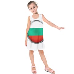 Bulgaria Country Nation Nationality Kids  Sleeveless Dress by Nexatart