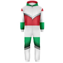 Hungary Flag Country Countries Hooded Jumpsuit (men)  by Nexatart