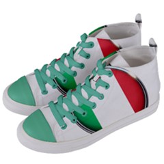 Italy Country Nation Flag Women s Mid-top Canvas Sneakers by Nexatart