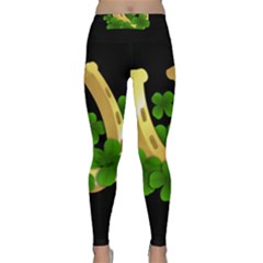  St  Patricks Day  Classic Yoga Leggings by Valentinaart