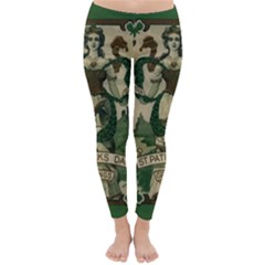  St  Patricks Day  Classic Winter Leggings by Valentinaart