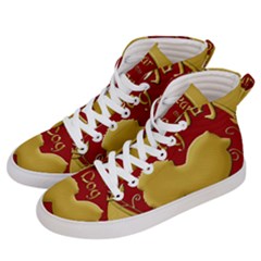 Year Of The Dog - Chinese New Year Women s Hi-top Skate Sneakers by Valentinaart