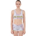 Go Vegan - Cute Pig Work It Out Sports Bra Set View1
