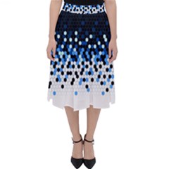 Flat Tech Camouflage Reverse Blue Folding Skater Skirt by jumpercat