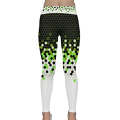 Flat Tech Camouflage Reverse Green Classic Yoga Leggings by jumpercat