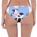 Friends Not Food - Cute Cow Reversible Hipster Bikini Bottoms View2