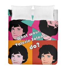 Valerie Solanas Duvet Cover Double Side (full/ Double Size) by Valentinaart