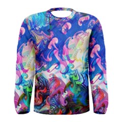 Background Art Abstract Watercolor Men s Long Sleeve Tee by Nexatart