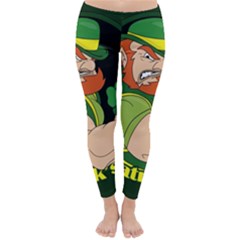 St  Patricks Day Classic Winter Leggings by Valentinaart