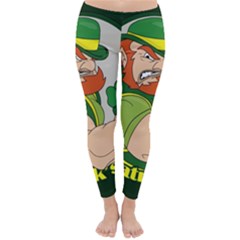 St  Patricks Day Classic Winter Leggings by Valentinaart