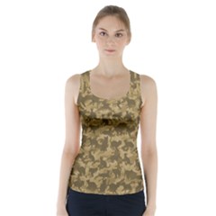 Operation Desert Cat Camouflage Catmouflage Racer Back Sports Top by PodArtist