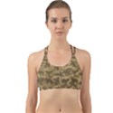 Operation Desert Cat Camouflage Catmouflage Back Web Sports Bra View1