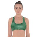 Irish Flag Green White Orange on Green St. Patrick s Day Ireland Cross Back Sports Bra View1