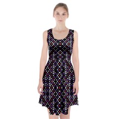 Futuristic Geometric Pattern Racerback Midi Dress by dflcprints