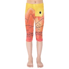 Mountains Kids  Capri Leggings  by snowwhitegirl