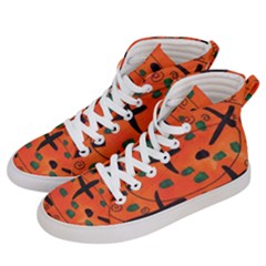 Egg Amongst Crosses Women s Hi-top Skate Sneakers by snowwhitegirl