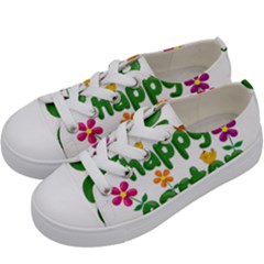 Happy Easter Kids  Low Top Canvas Sneakers by Valentinaart