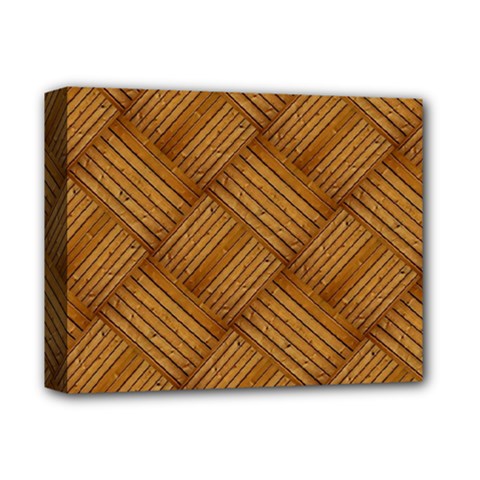 Wood Texture Background Oak Deluxe Canvas 14  X 11  by Nexatart