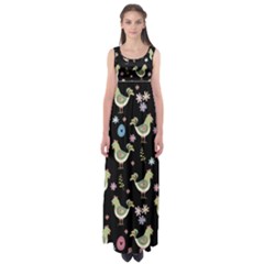 Easter Pattern Empire Waist Maxi Dress by Valentinaart