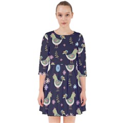Easter Pattern Smock Dress by Valentinaart