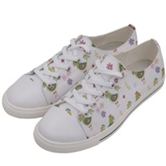 Easter Pattern Women s Low Top Canvas Sneakers by Valentinaart