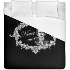 Edgar Allan Poe  - Never More Duvet Cover (king Size) by Valentinaart