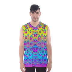 Flowers In The Most Beautiful Sunshine Men s Basketball Tank Top by pepitasart