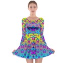 Flowers In The Most Beautiful Sunshine Long Sleeve Skater Dress View1