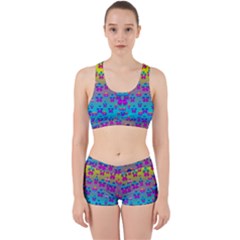 Flowers In The Most Beautiful Sunshine Work It Out Sports Bra Set by pepitasart