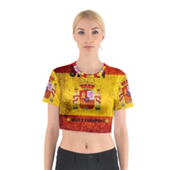 Football World Cup Cotton Crop Top by Valentinaart